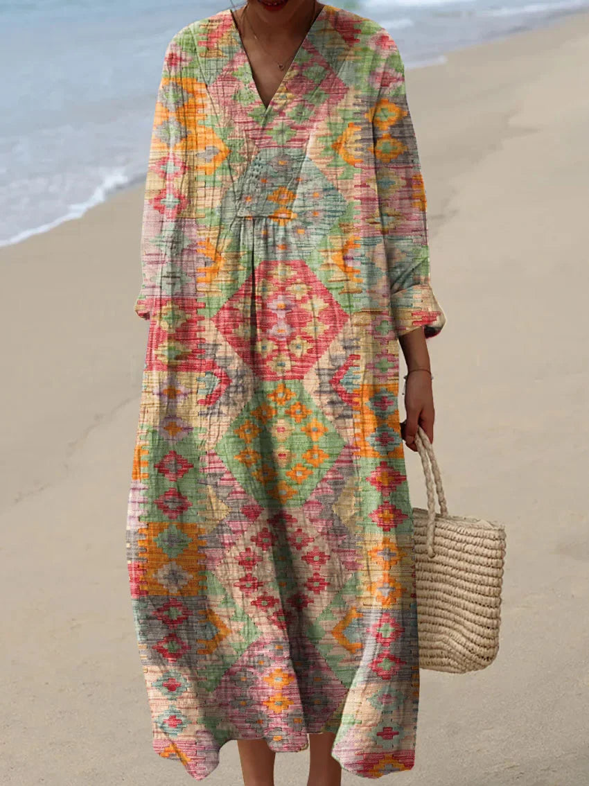 Virginia - Summer Breeze Printed Dress