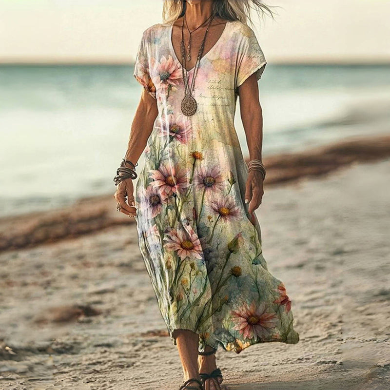 Zoey - Stylish Summer V-Neck Dress
