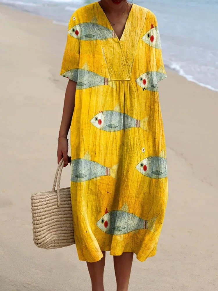 Agnes - Summer Breeze Printed Dress