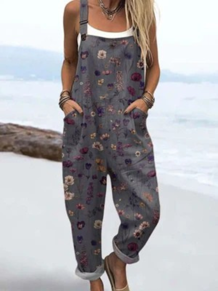 Vintage Flowers | Wide Leg Jumpsuit