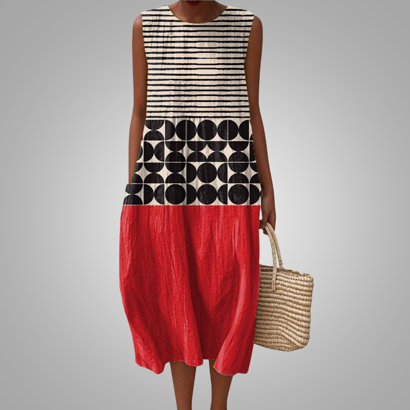 Yara | Geo Sunset Dress