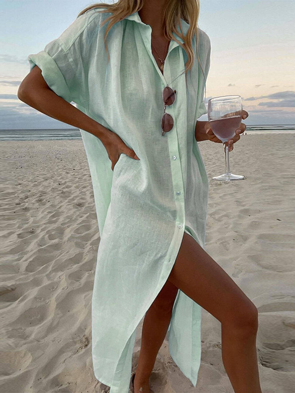 Edelyn - Maxi Shirt Dress