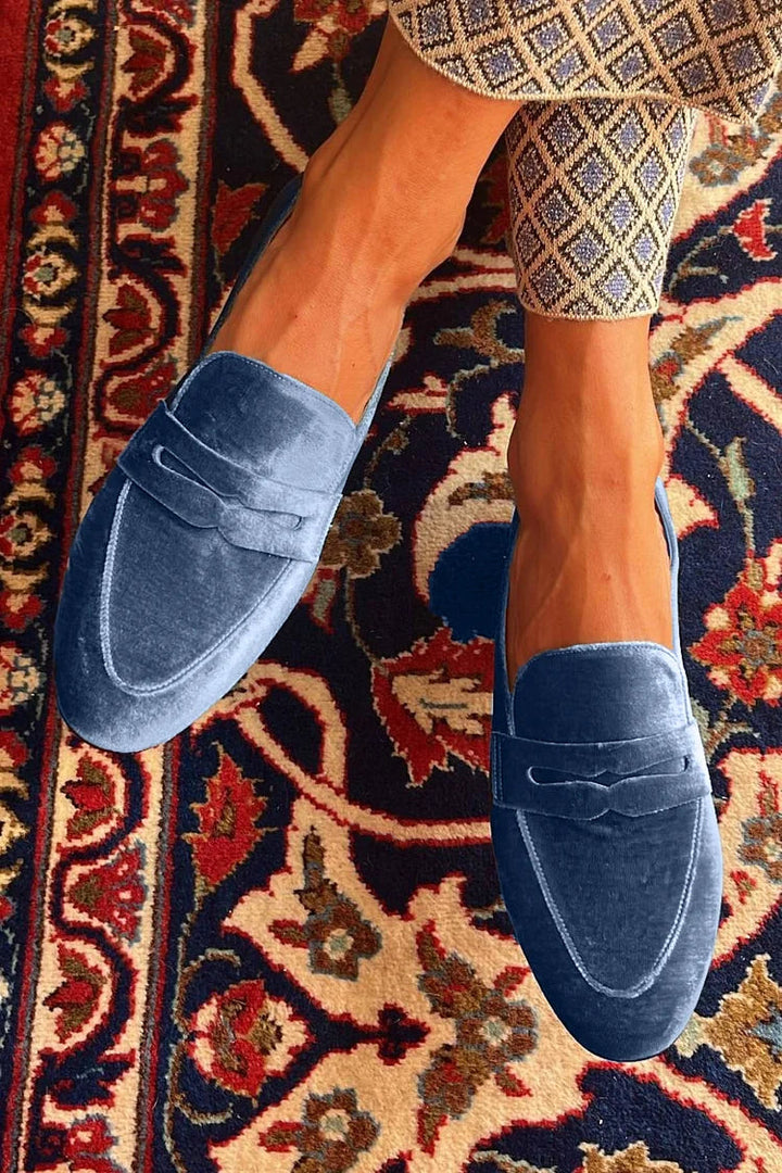 BRENDA | STYLISH SLIP-ONS WITH VELVET PATCHWORK