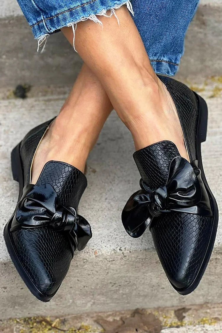 CARINE | ELEGANT LOAFERS SNAKE LEATHER PRINT