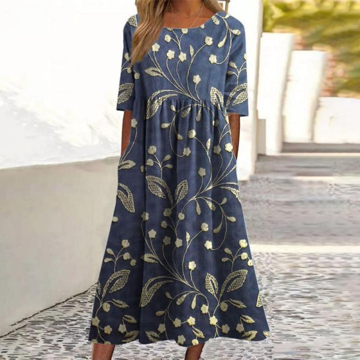 Isabella - Blooming Floral Midi Dress