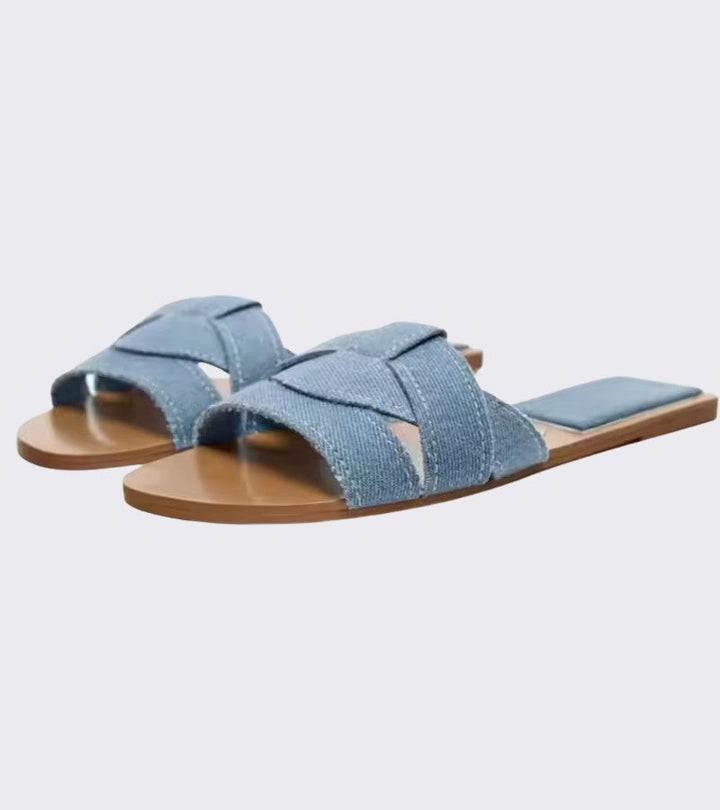 ZABA | Elegant Woven Flat Sandals
