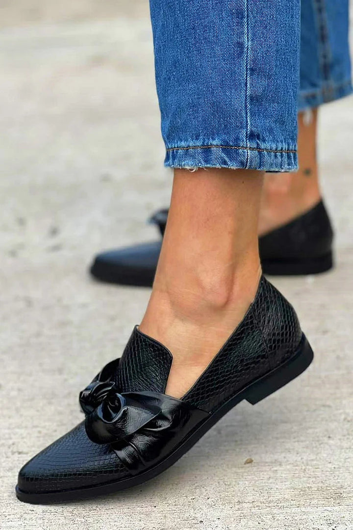 CARINE | ELEGANT LOAFERS SNAKE LEATHER PRINT