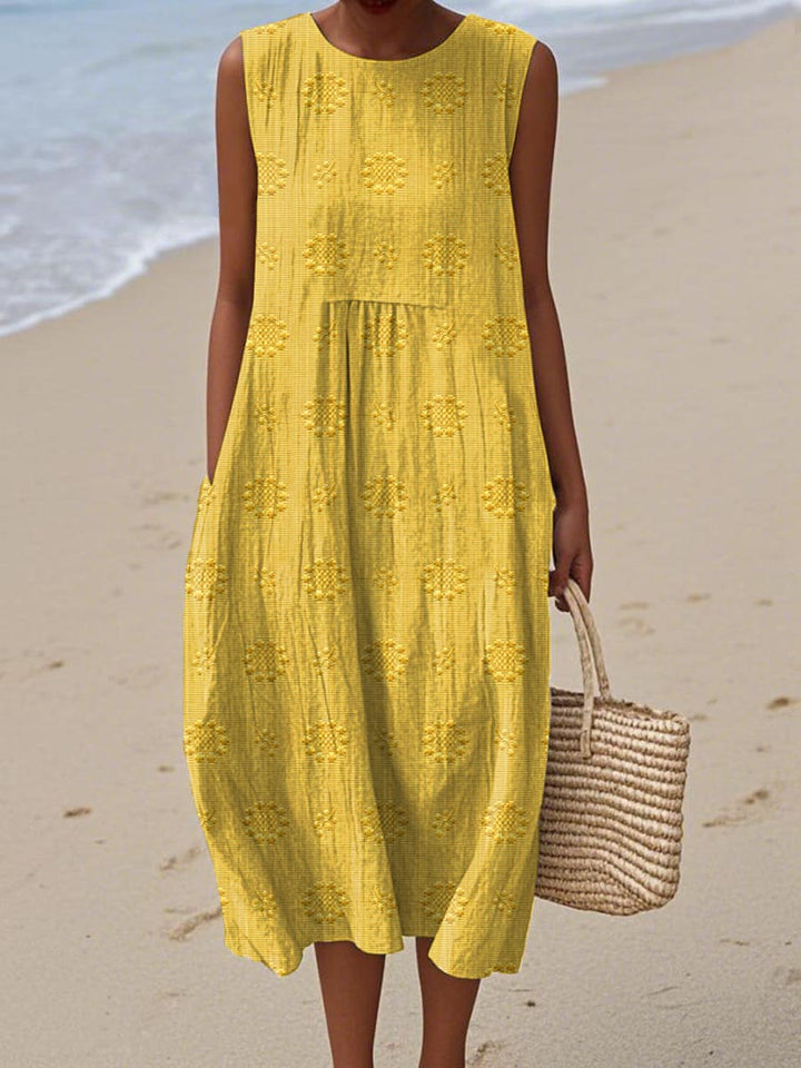 Beatrice - Elegant Sleeveless Summer Dress with Pockets