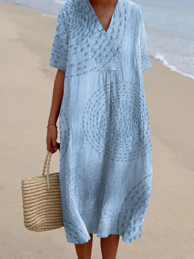 Women'S Casual Printed Loose Dress
