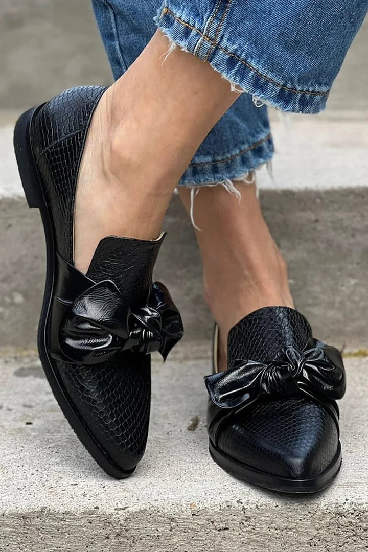CARINE | ELEGANT LOAFERS SNAKE LEATHER PRINT