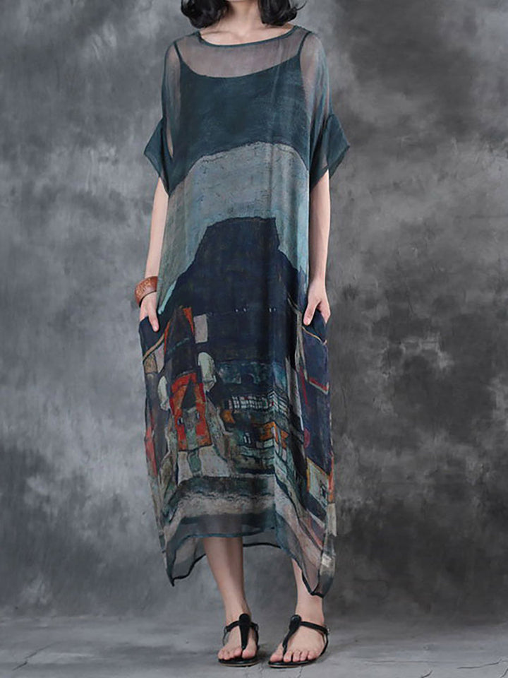 Thalia | Classic Midi Dress of Timeless Elegance