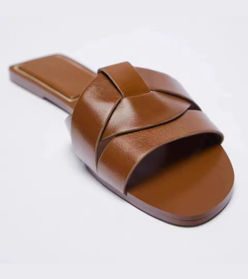 ZABA | Elegant Woven Flat Sandals