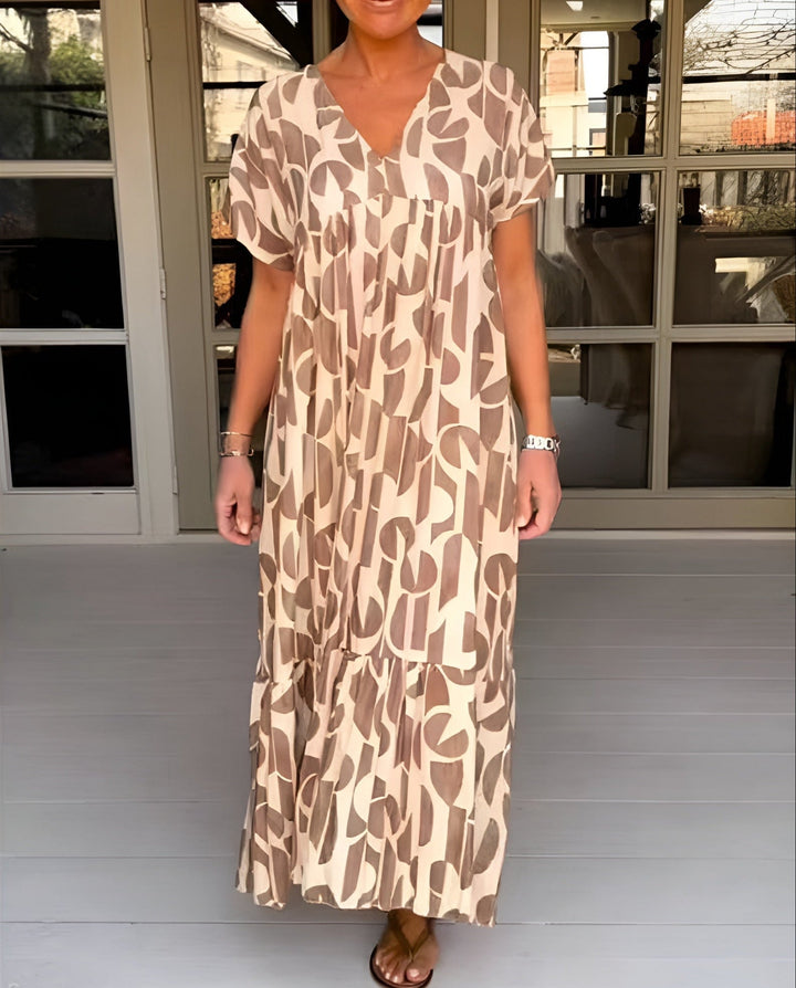 Colette | Flowing Dress with V-Neck