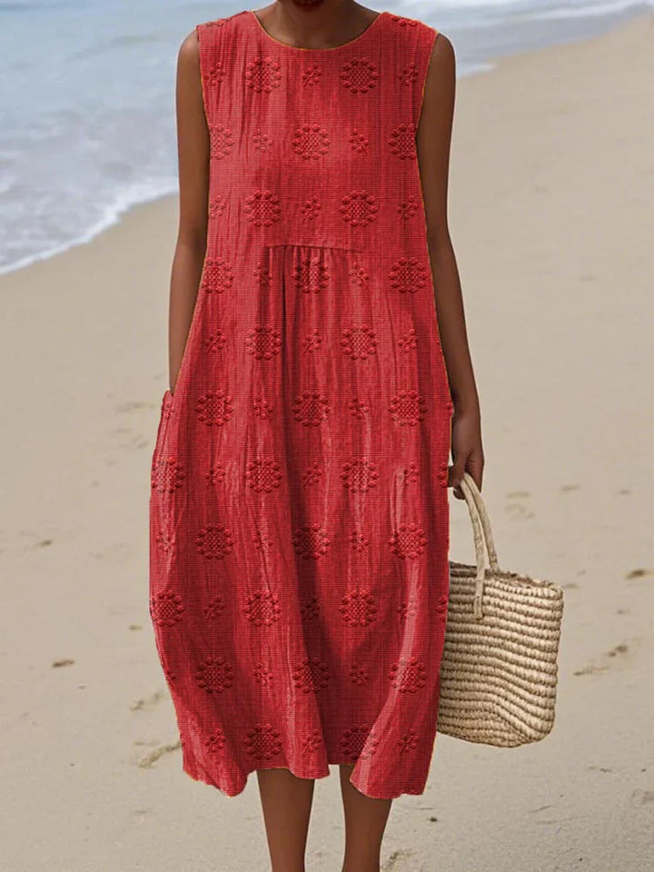 Beatrice - Elegant Sleeveless Summer Dress with Pockets