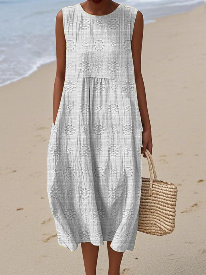 Beatrice - Elegant Sleeveless Summer Dress with Pockets