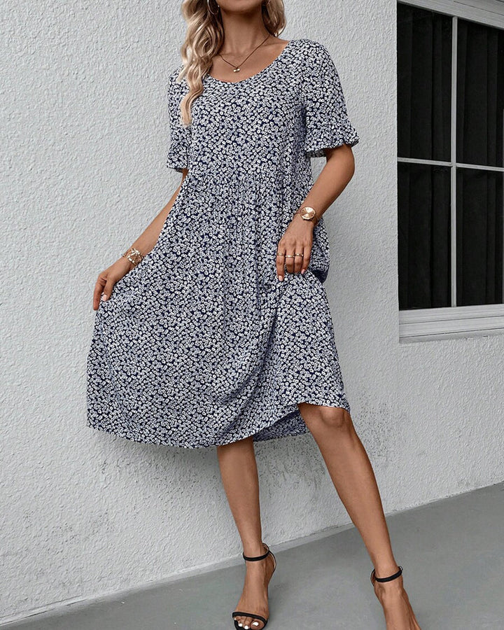 Fleur - Graceful Floral Midi Dress