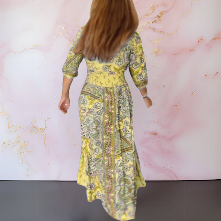 Marga™ - Elegant summer dress with V-neck