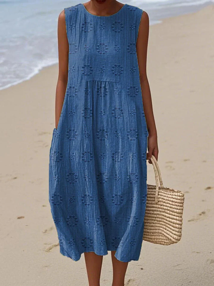 Beatrice - Elegant Sleeveless Summer Dress with Pockets