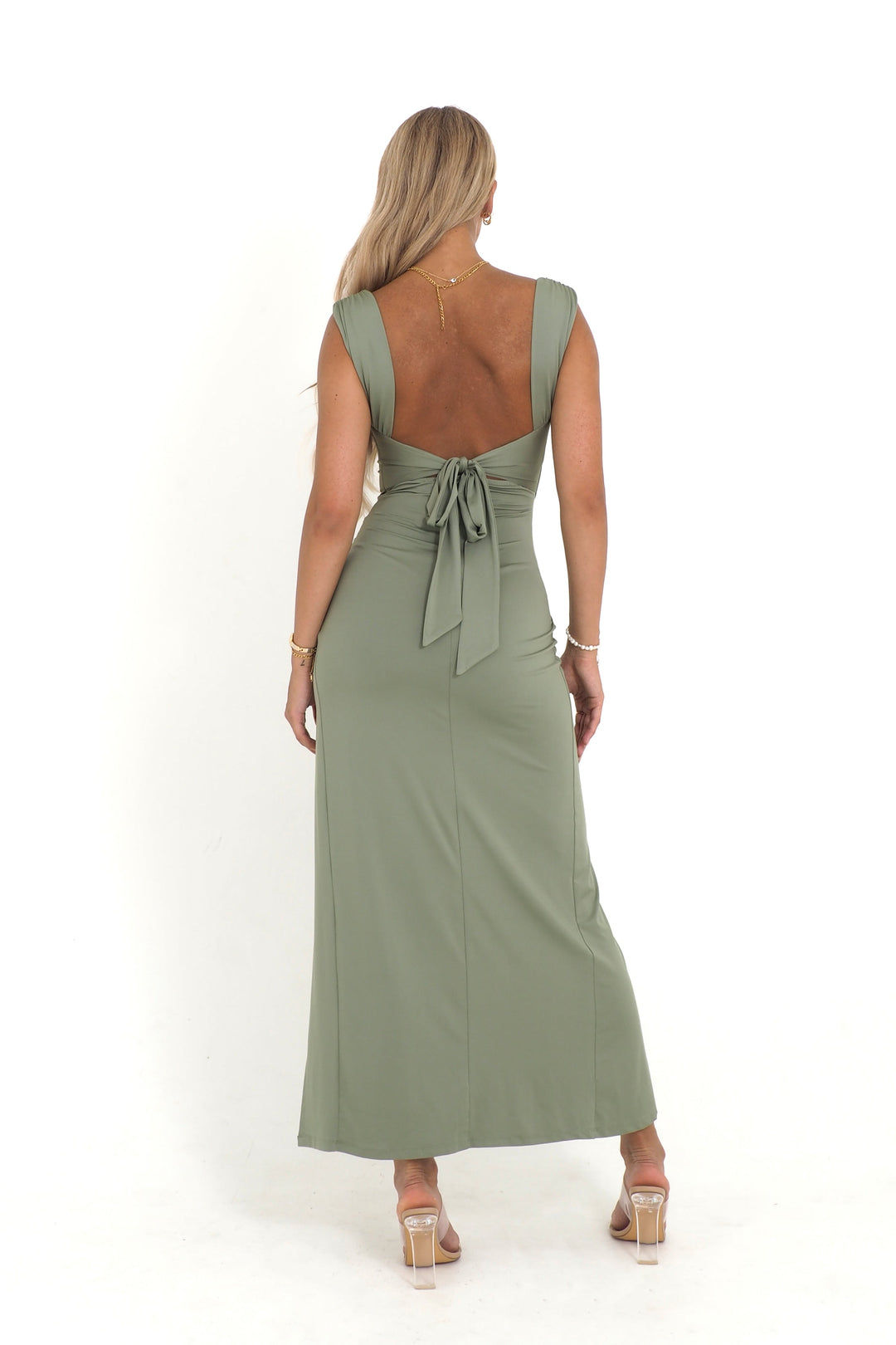 Sylvia | Stylish Midi Dress Featuring an Elegant Slit