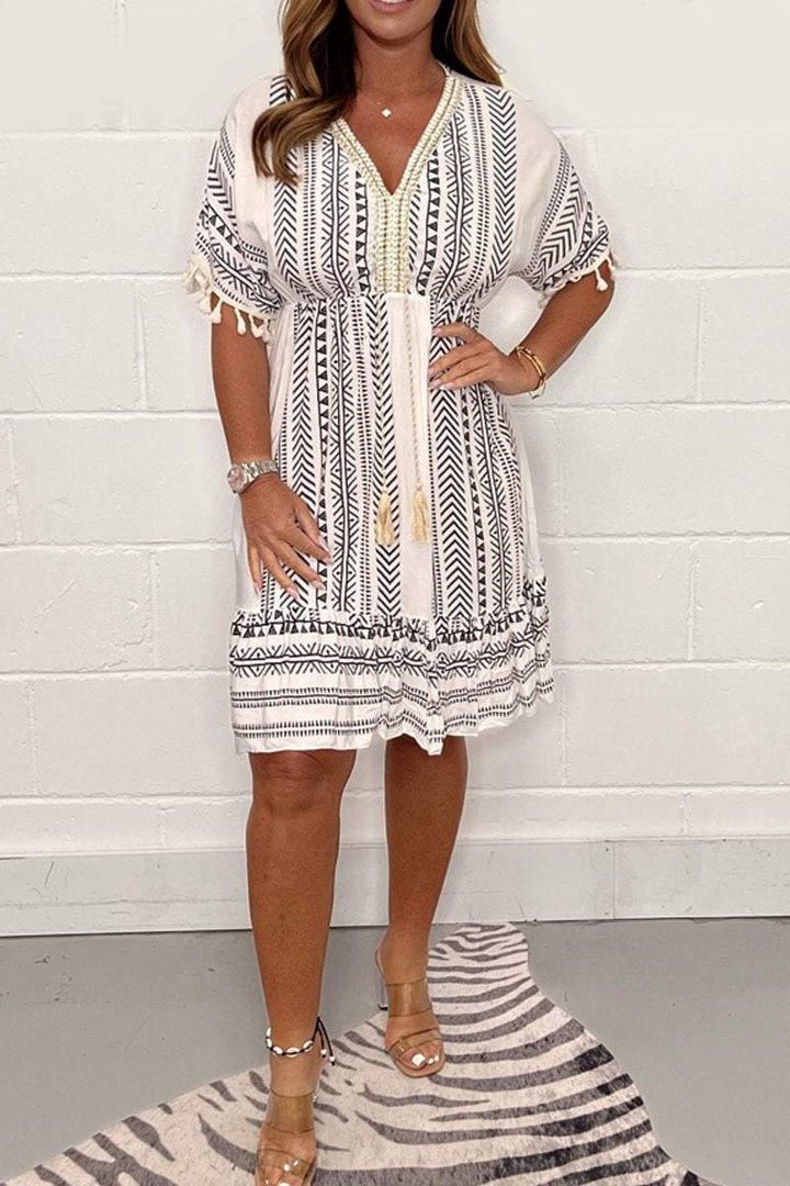 Olivia | Bohemian V-Neck Dress