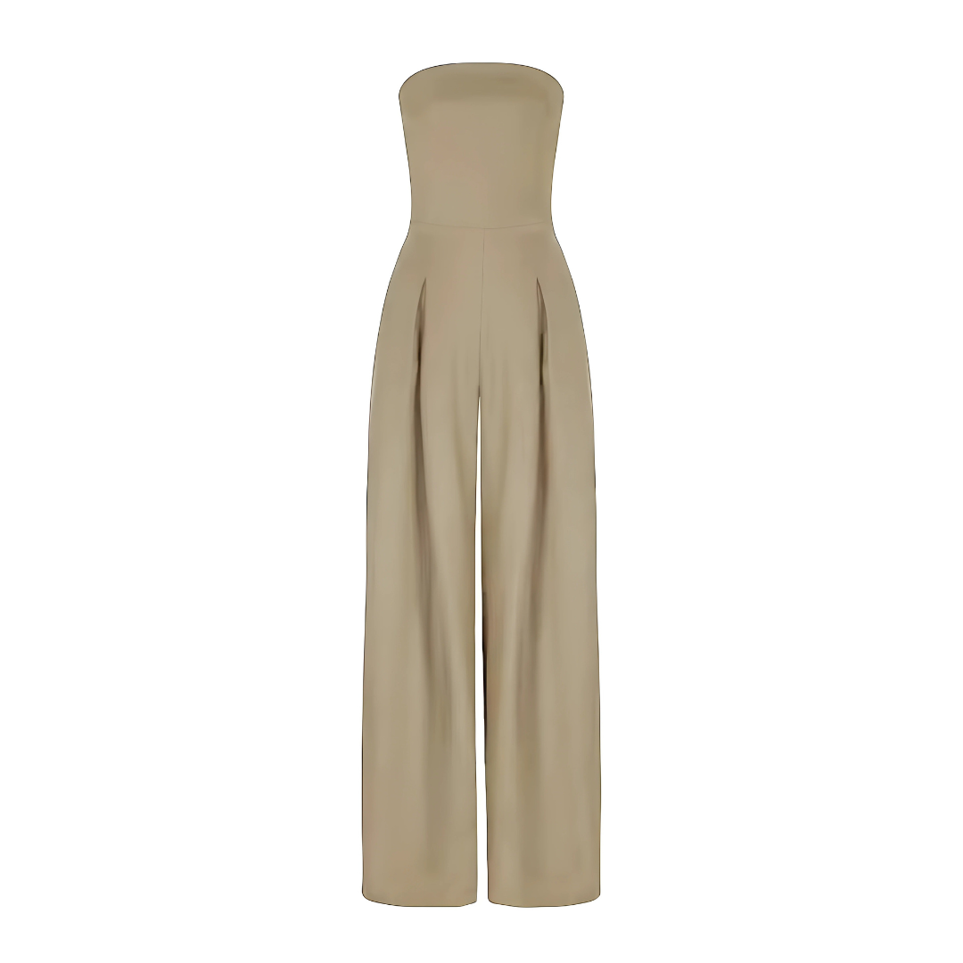 Ceria - Chic Strapless Jumpsuit
