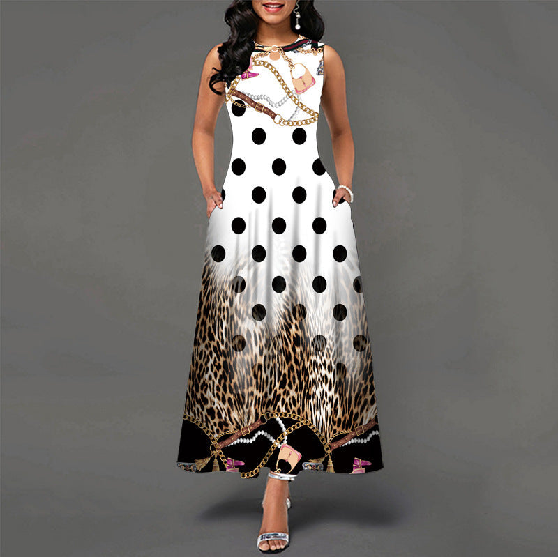Bianca™ - Casual Sleeveless Dress with Flared Skirt