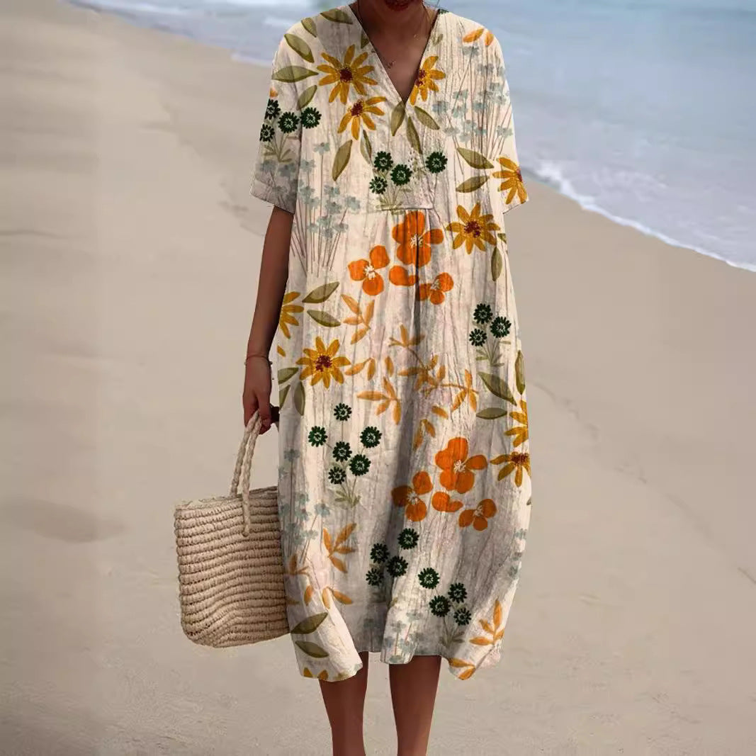 Luna - Colorful Floral Summer Dress