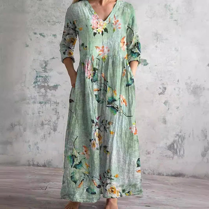 Cherrie - Floral Patterned Dress