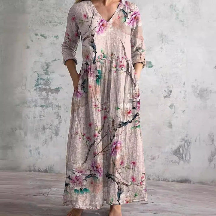 Cherrie - Floral Patterned Dress