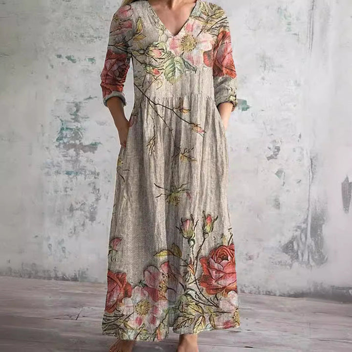Cherrie - Floral Patterned Dress