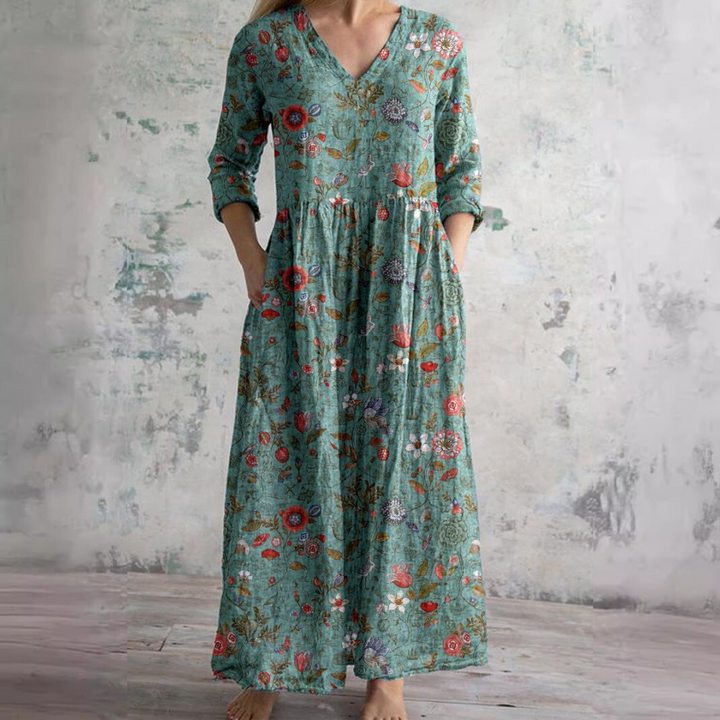 Cherrie - Floral Patterned Dress