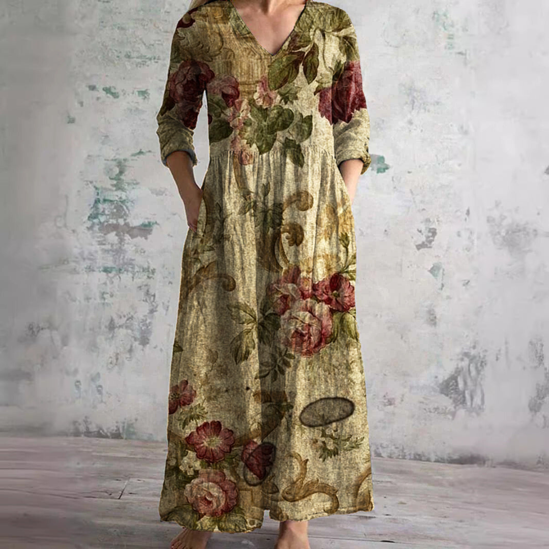 Cherrie - Floral Patterned Dress