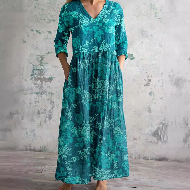 Cherrie - Floral Patterned Dress