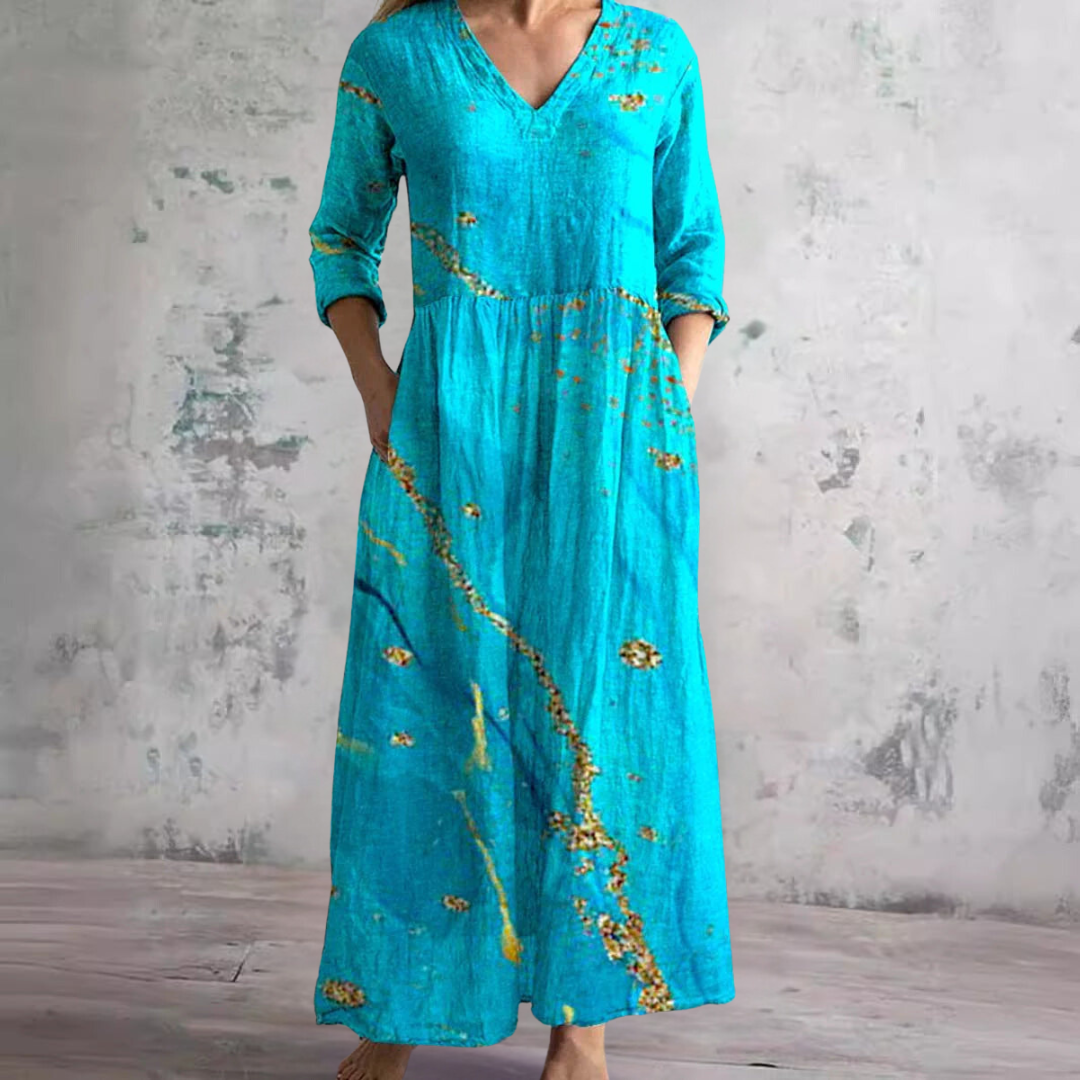 Cherrie - Floral Patterned Dress