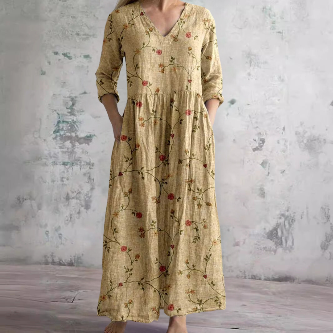 Cherrie - Floral Patterned Dress