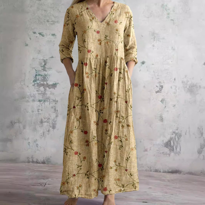 Cherrie - Floral Patterned Dress