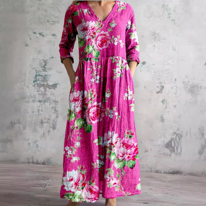 Cherrie - Floral Patterned Dress