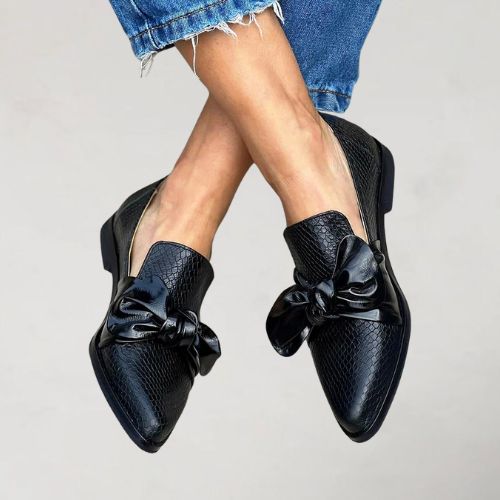 CARINE | ELEGANT LOAFERS SNAKE LEATHER PRINT
