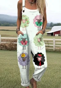 Artistic Print | Wide Leg Jumpsuit