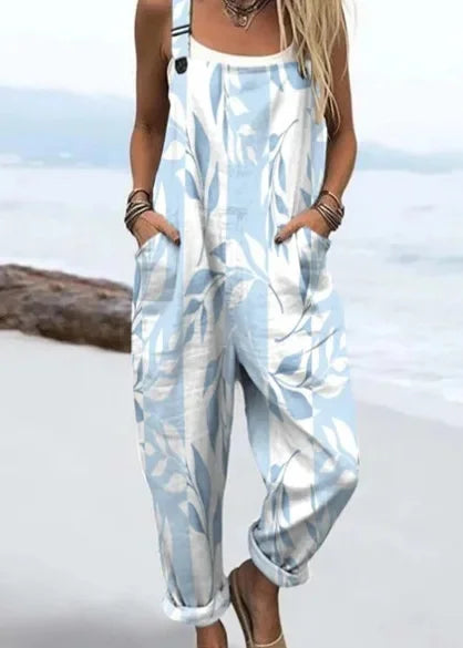 Artistic Print | Wide Leg Jumpsuit