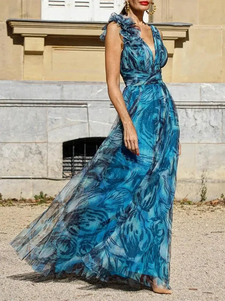 Léna™ - Peacock Style Maxi Dress