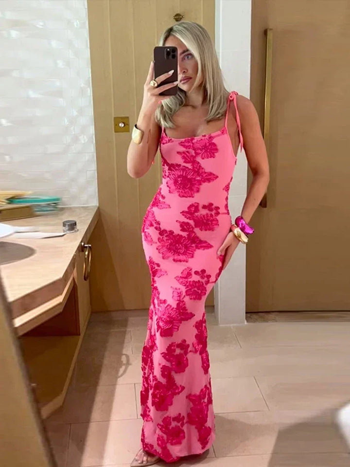Tansy - Elegant Embroidered Floor-Length Dress