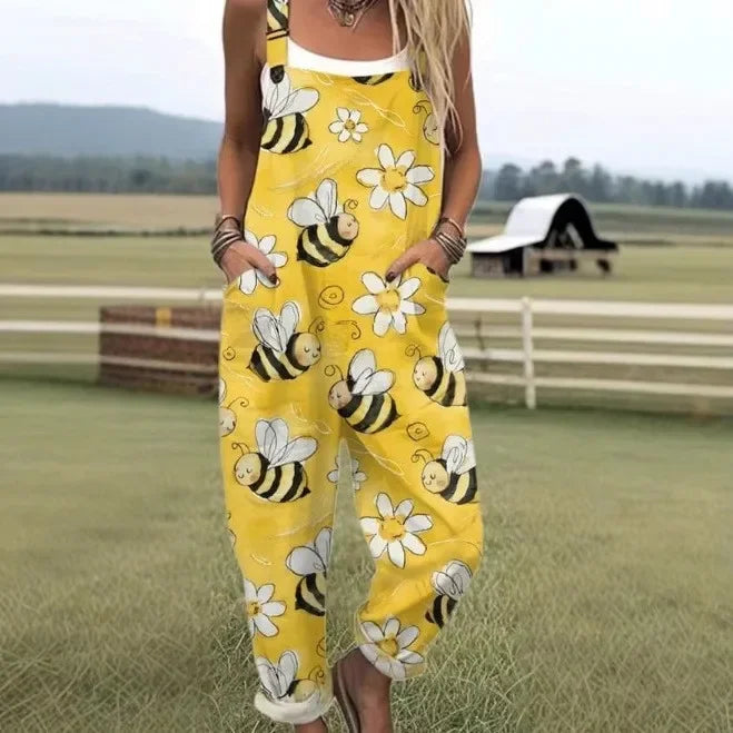 Artistic Print | Wide Leg Jumpsuit