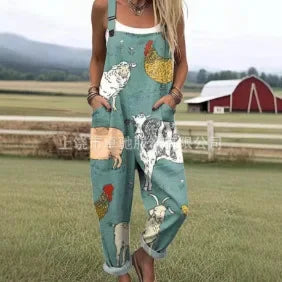 Artistic Print | Wide Leg Jumpsuit
