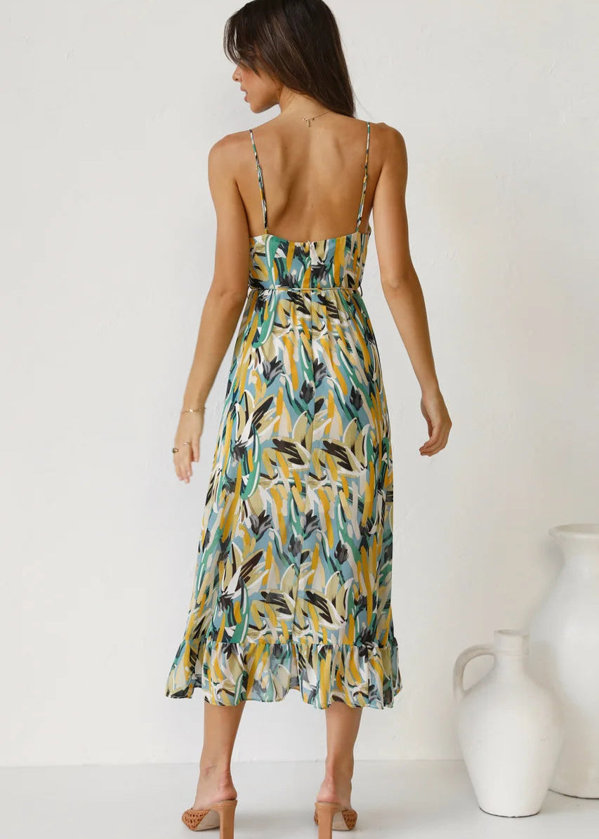 Scarlett - Elegant Print Dress