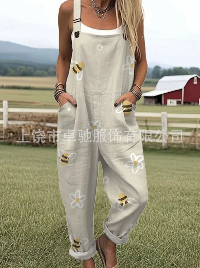 Artistic Print | Wide Leg Jumpsuit