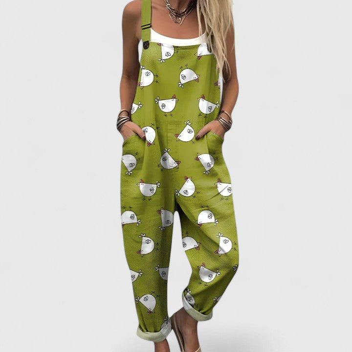 Artistic Print | Wide Leg Jumpsuit
