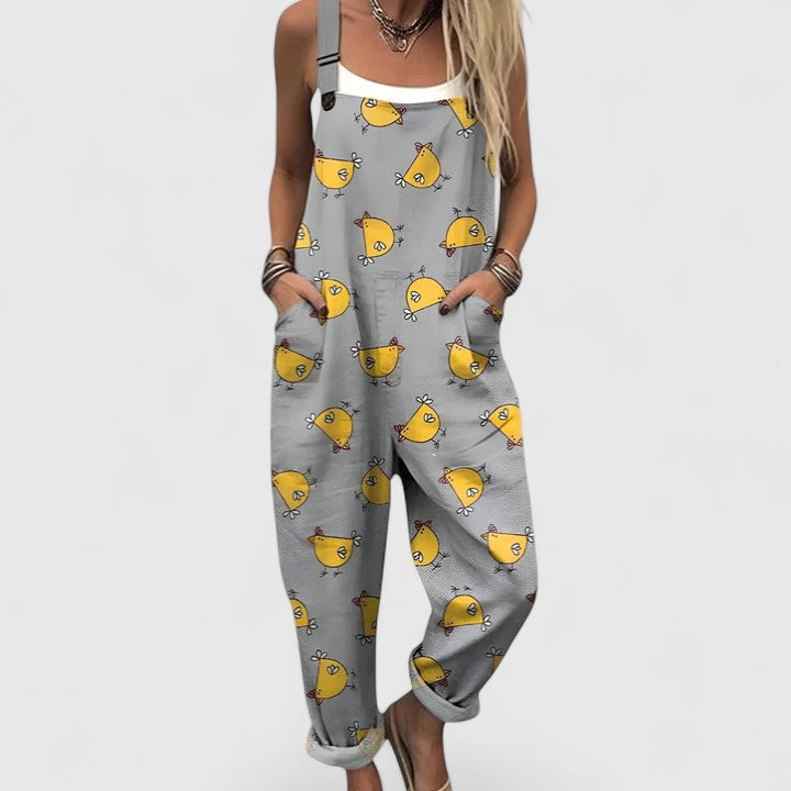 Artistic Print | Wide Leg Jumpsuit