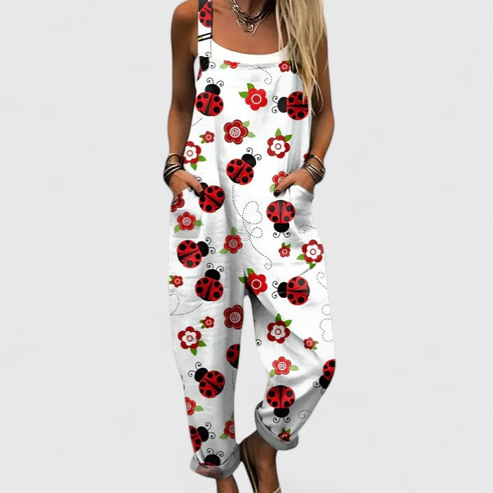 Artistic Print | Wide Leg Jumpsuit