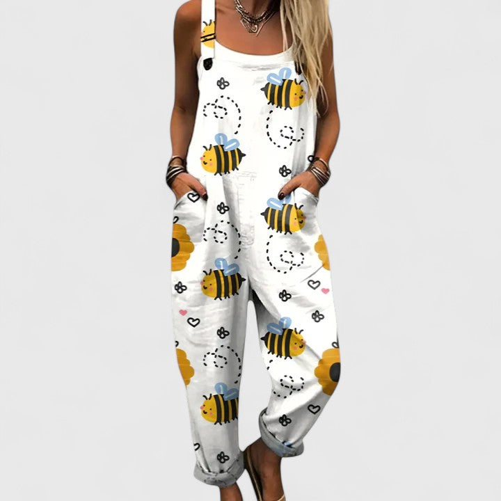 Artistic Print | Wide Leg Jumpsuit